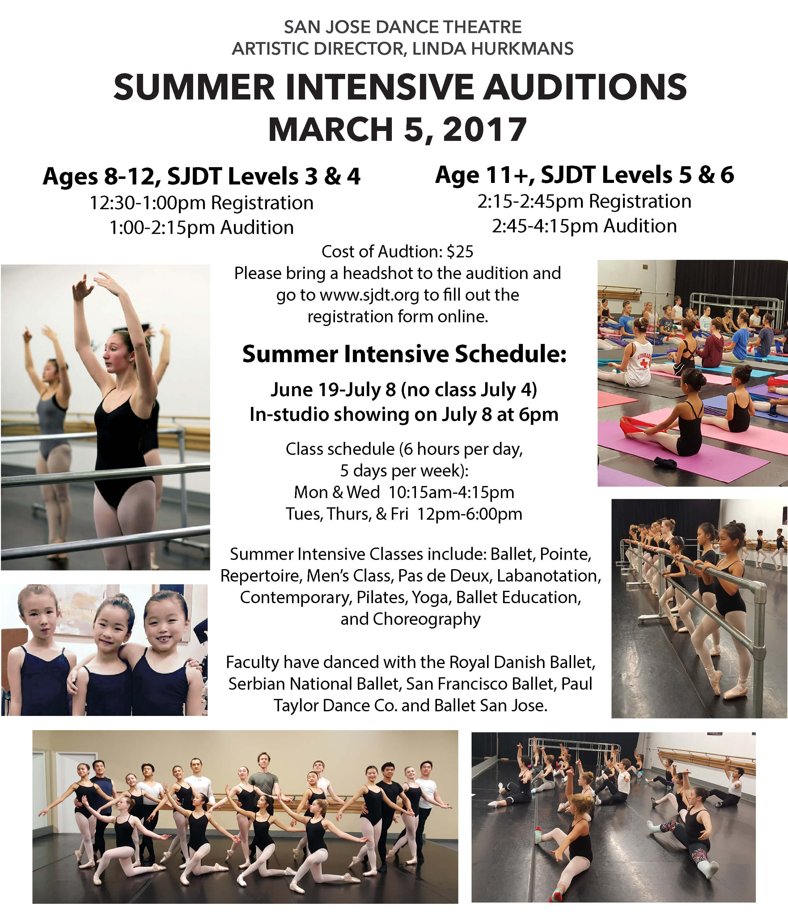 Summer Intensive Program San Jose Dance Theatre
