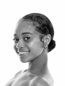 Amir Sanders headshot black & white