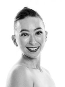 Black and white headshot Hollie
